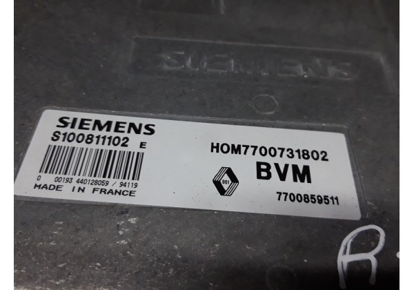 Блок управління двигуном, комп'ютер, ЕБУ, Renault 19, 1.7, 1.8, моноінжектор, SIEMENS, 7700859511, 7700731802, S100811102